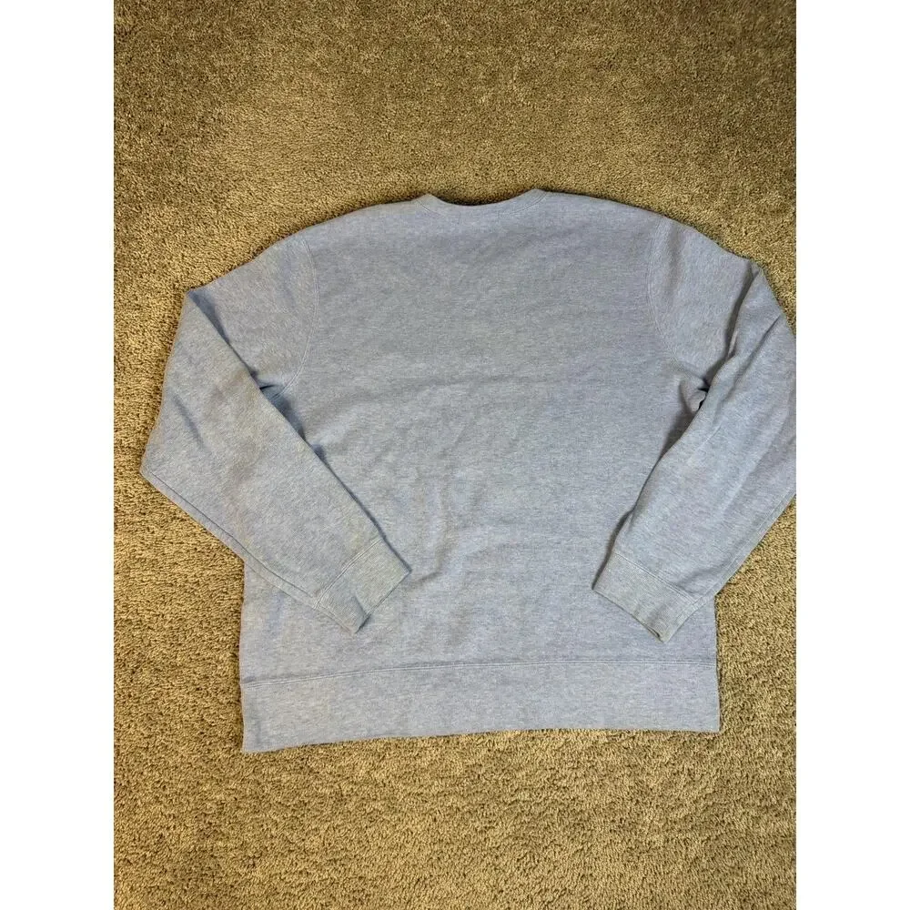Polo Ralph Lauren Sweater Mens XL Light Blue V-Neck Cotton Tight-Knit Pullover